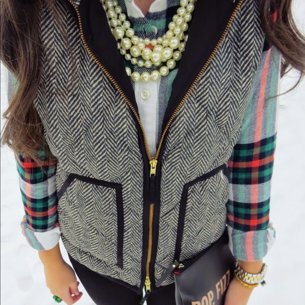 J. Crew quilted puffer vest